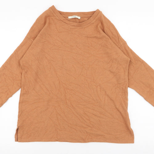 George Womens Yellow  Viscose Pullover Sweatshirt Size S  Pullover