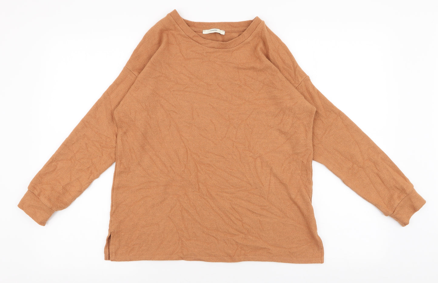 George Womens Yellow  Viscose Pullover Sweatshirt Size S  Pullover