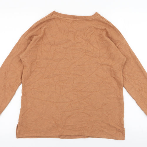George Womens Yellow  Viscose Pullover Sweatshirt Size S  Pullover