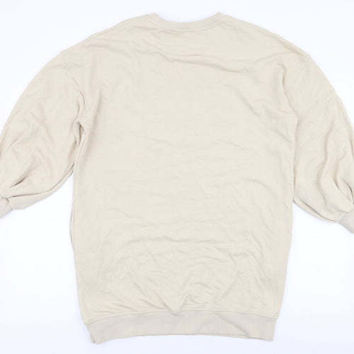 F&F Womens Beige  Cotton Pullover Sweatshirt Size 10  Pullover