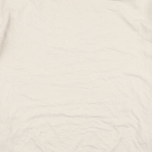F&F Womens Beige  Cotton Pullover Sweatshirt Size 10  Pullover