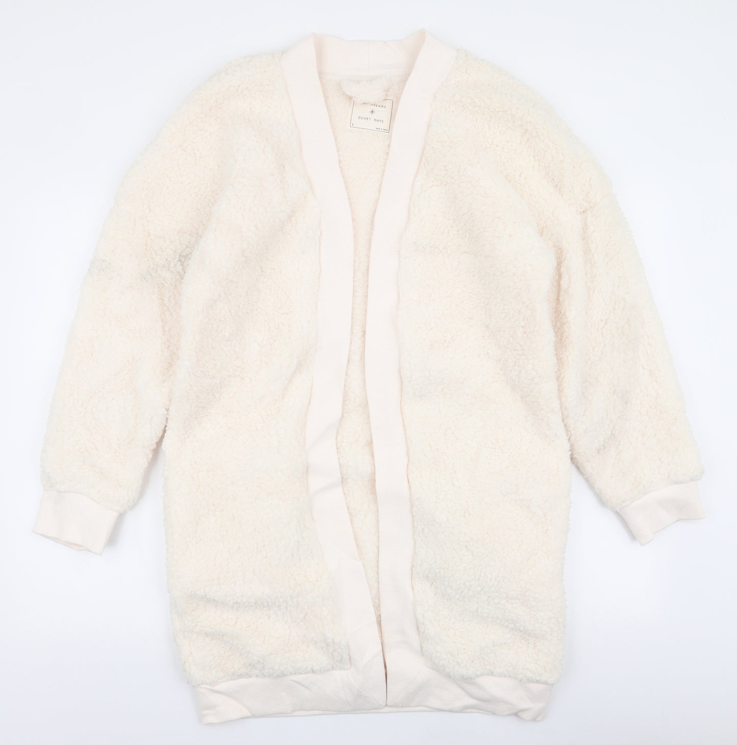 Preworn Womens Ivory  Polyester Top  Size S   - Cardigan