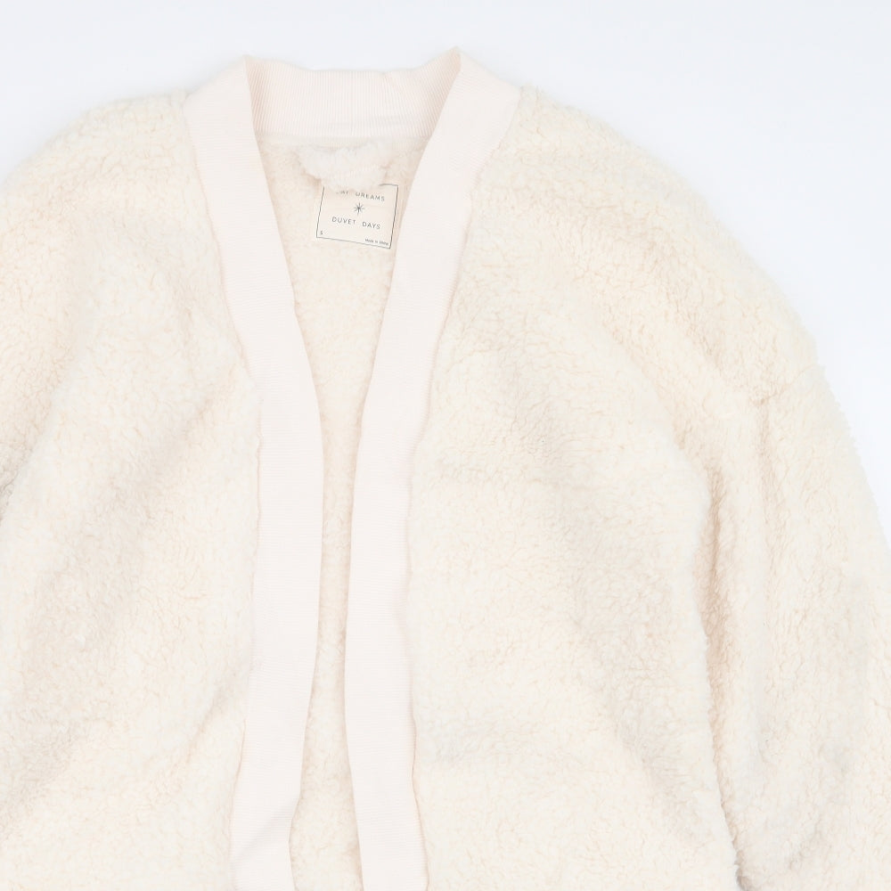 Preworn Womens Ivory  Polyester Top  Size S   - Cardigan