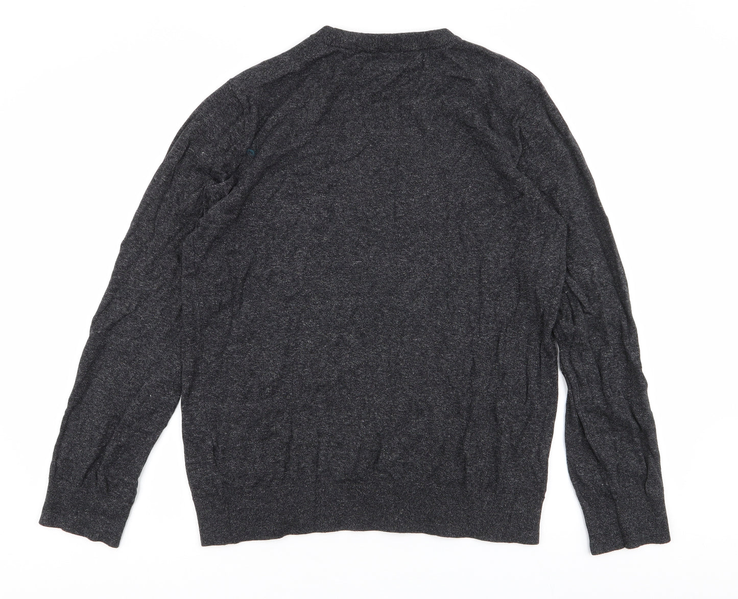 H&M Mens Grey  Cotton Pullover Sweatshirt Size L