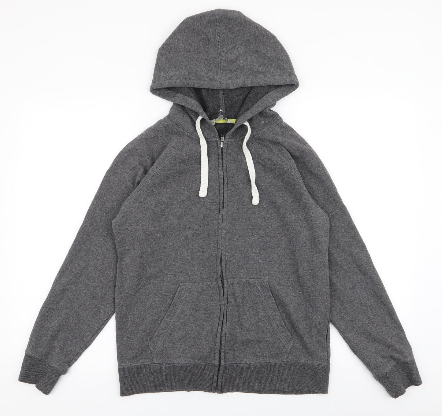 Peacocks Womens Grey  Polyester Full Zip Hoodie Size 12  Zip