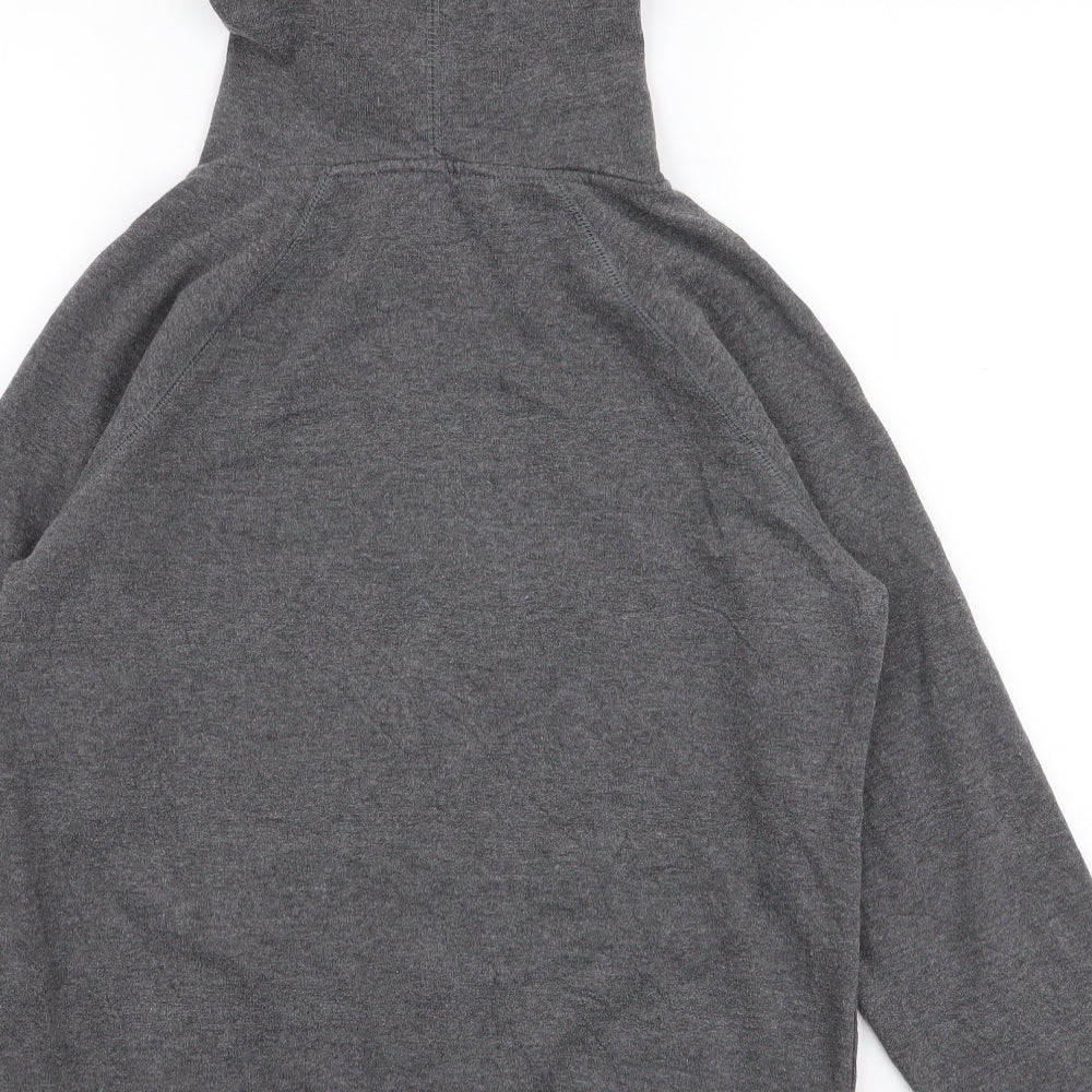 Peacocks Womens Grey  Polyester Full Zip Hoodie Size 12  Zip