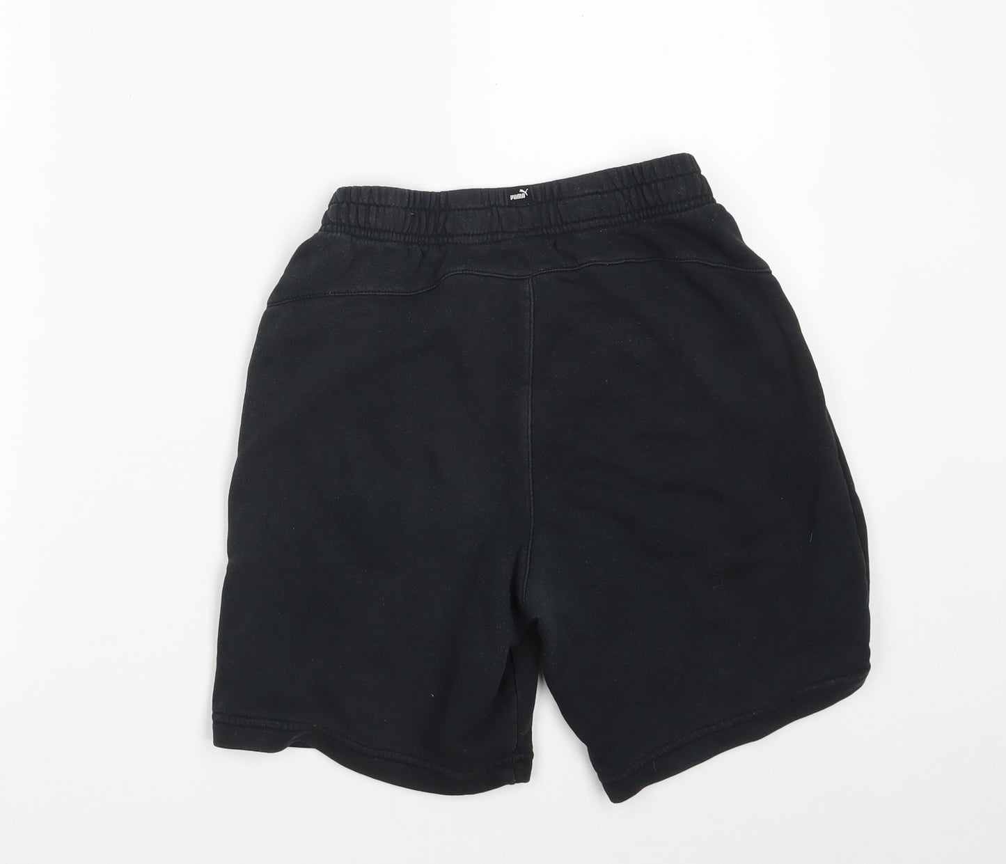 PUMA Boys Black  Cotton Sweat Shorts Size 13-14 Years  Regular