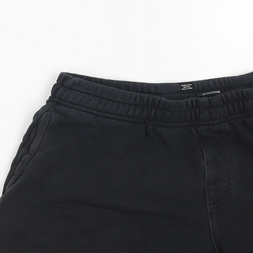 PUMA Boys Black  Cotton Sweat Shorts Size 13-14 Years  Regular
