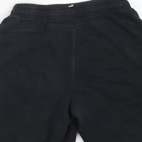 PUMA Boys Black  Cotton Sweat Shorts Size 13-14 Years  Regular