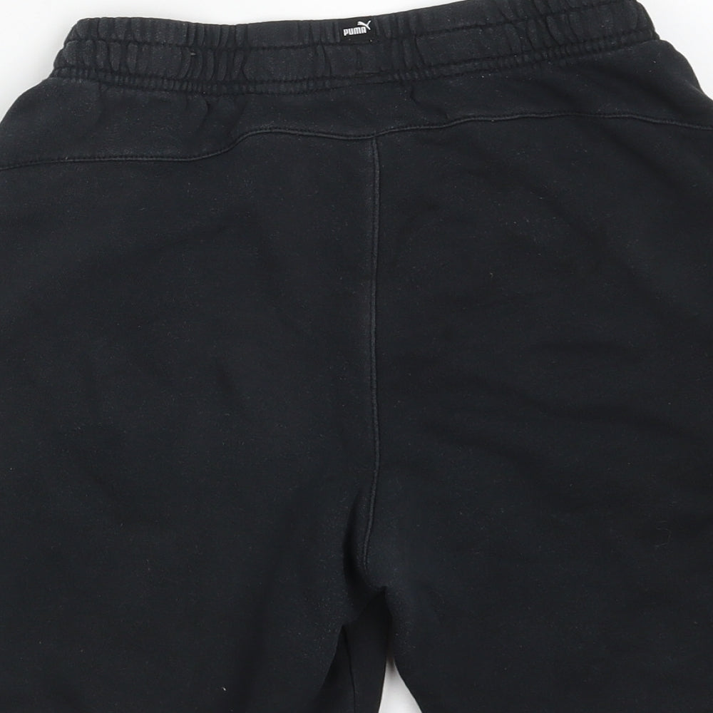 PUMA Boys Black  Cotton Sweat Shorts Size 13-14 Years  Regular