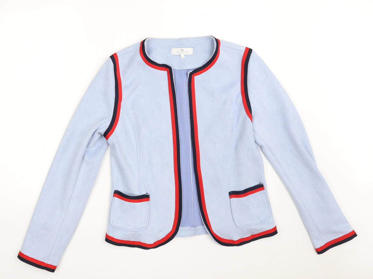 Chic & Jeune Womens Blue   Jacket  Size XL