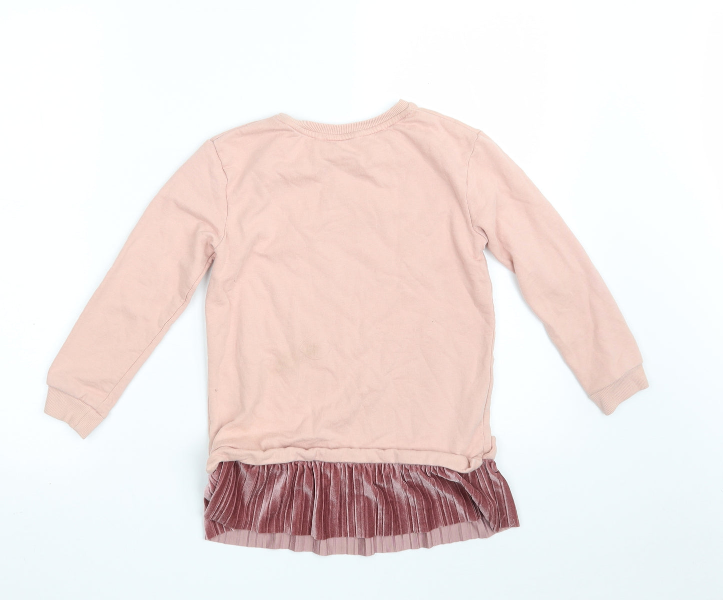 George Girls Pink  Cotton Pullover Sweatshirt Size 7-8 Years