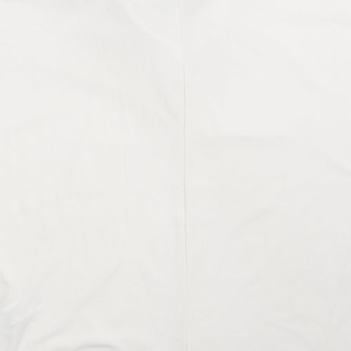 Primark Womens White  Polyester Basic Polo Size 6 Collared - Size 6-8