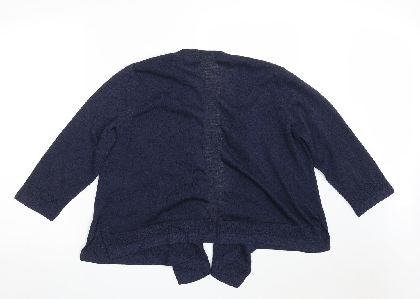 White Stuff Womens Blue V-Neck  Viscose Wrap Jumper Size 18