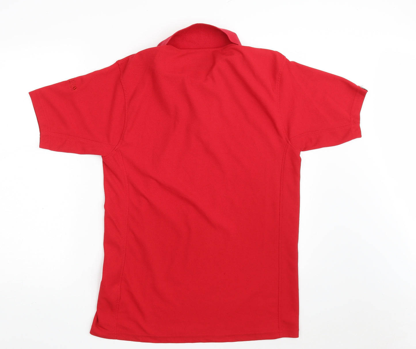 Regatta Mens Red  100% Polyester  Polo Size L Collared Button