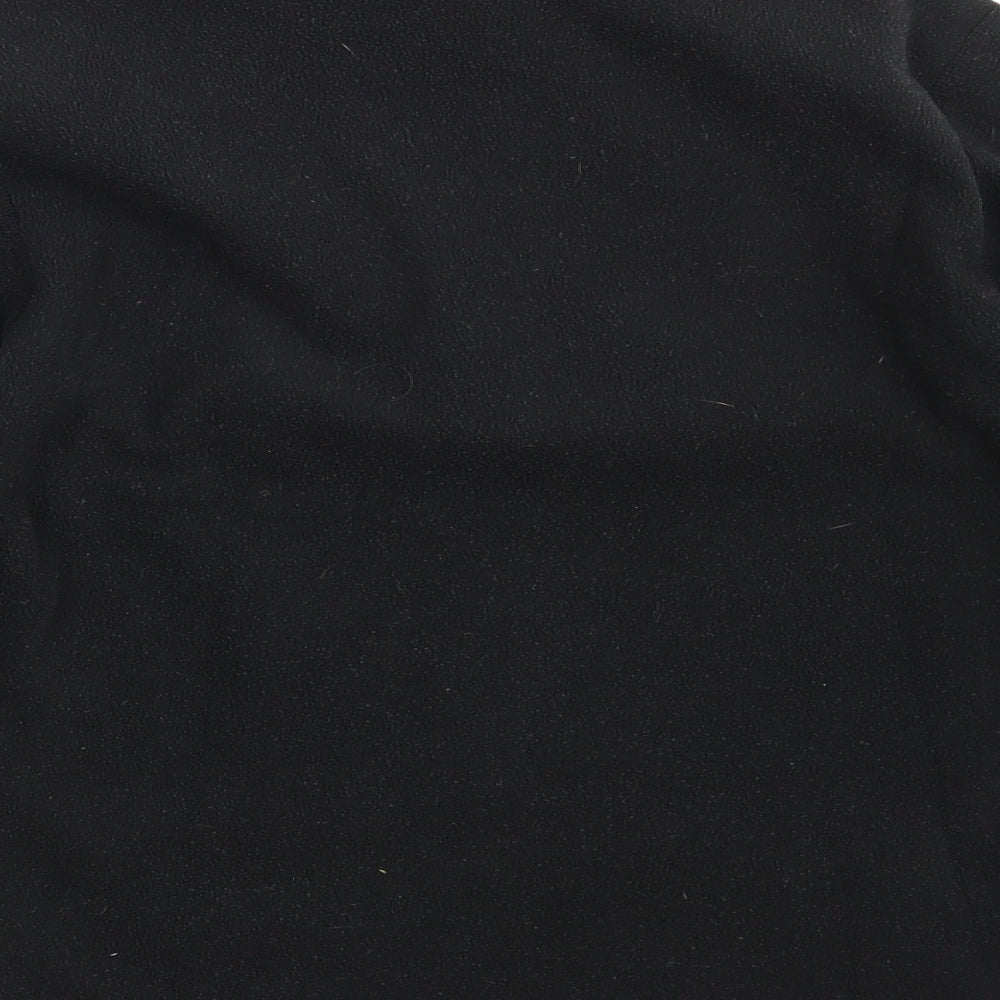 The North Face Girls Black Collared  100% Polyester Pullover Jumper Size L  Zip