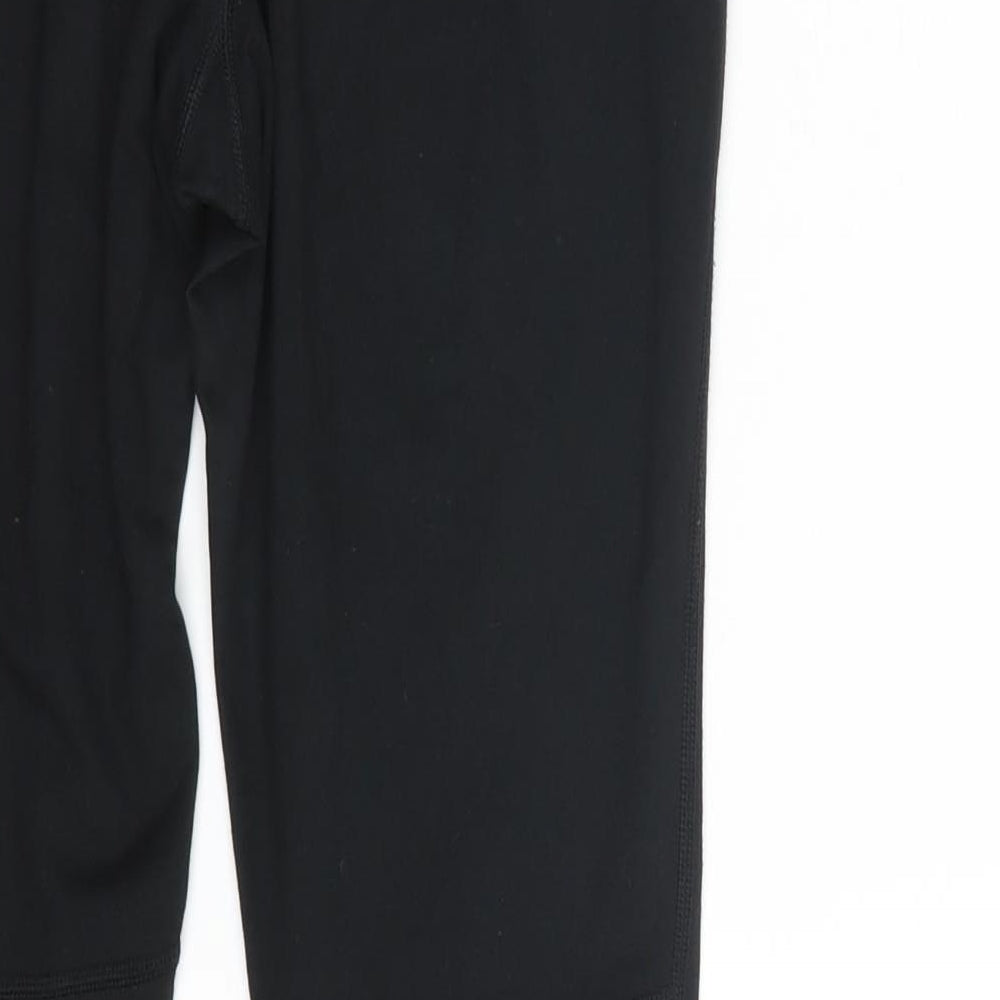 Nike Womens Black  Polyester Compression Leggings Size M L27 in Athletic