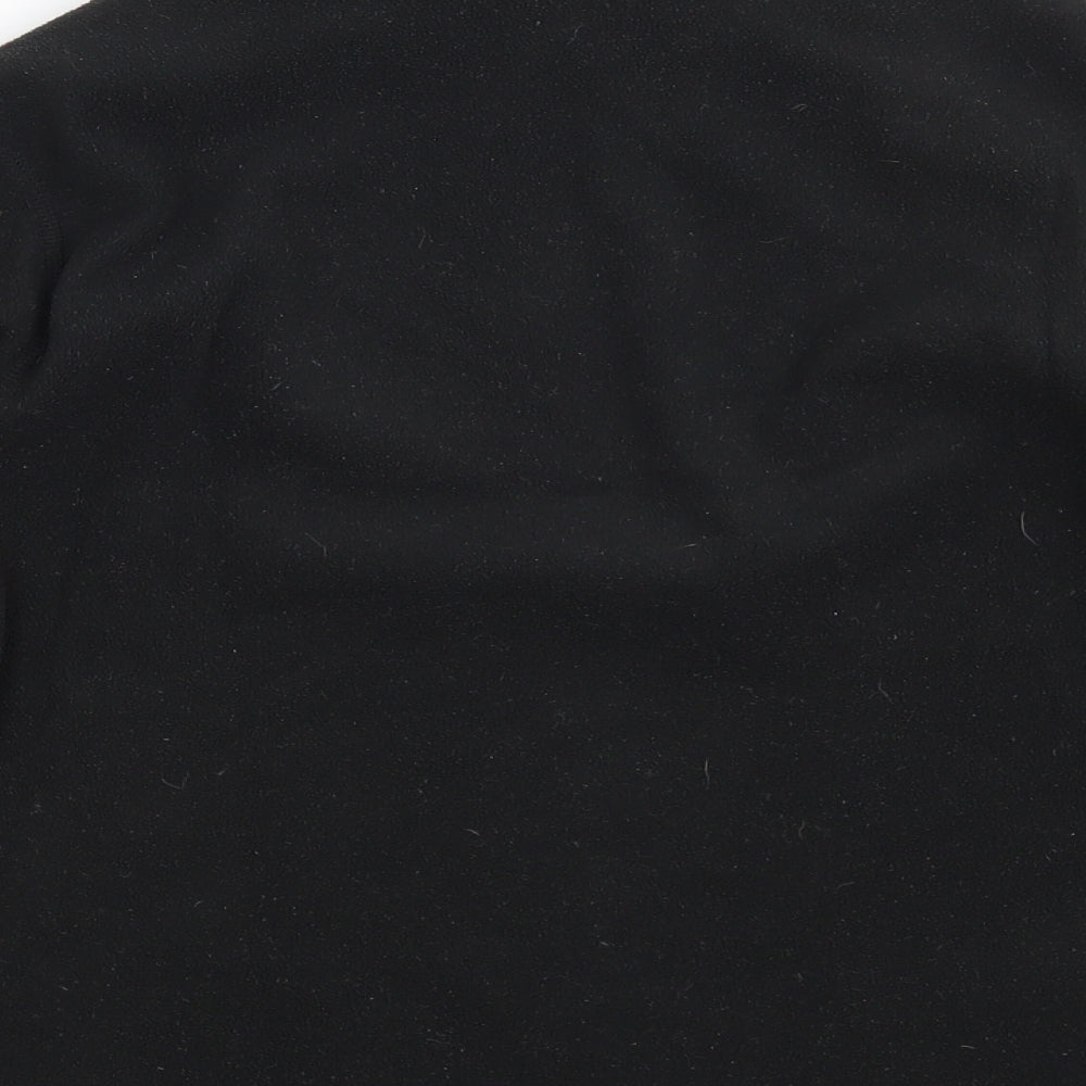The North Face Girls Black Collared  100% Polyester Pullover Jumper Size L  Zip