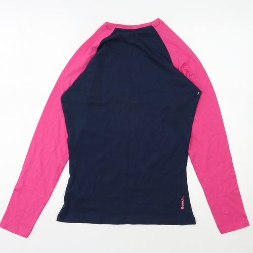 Bench Girls Multicoloured  100% Cotton Basic T-Shirt Size 13 Years Round Neck Pullover