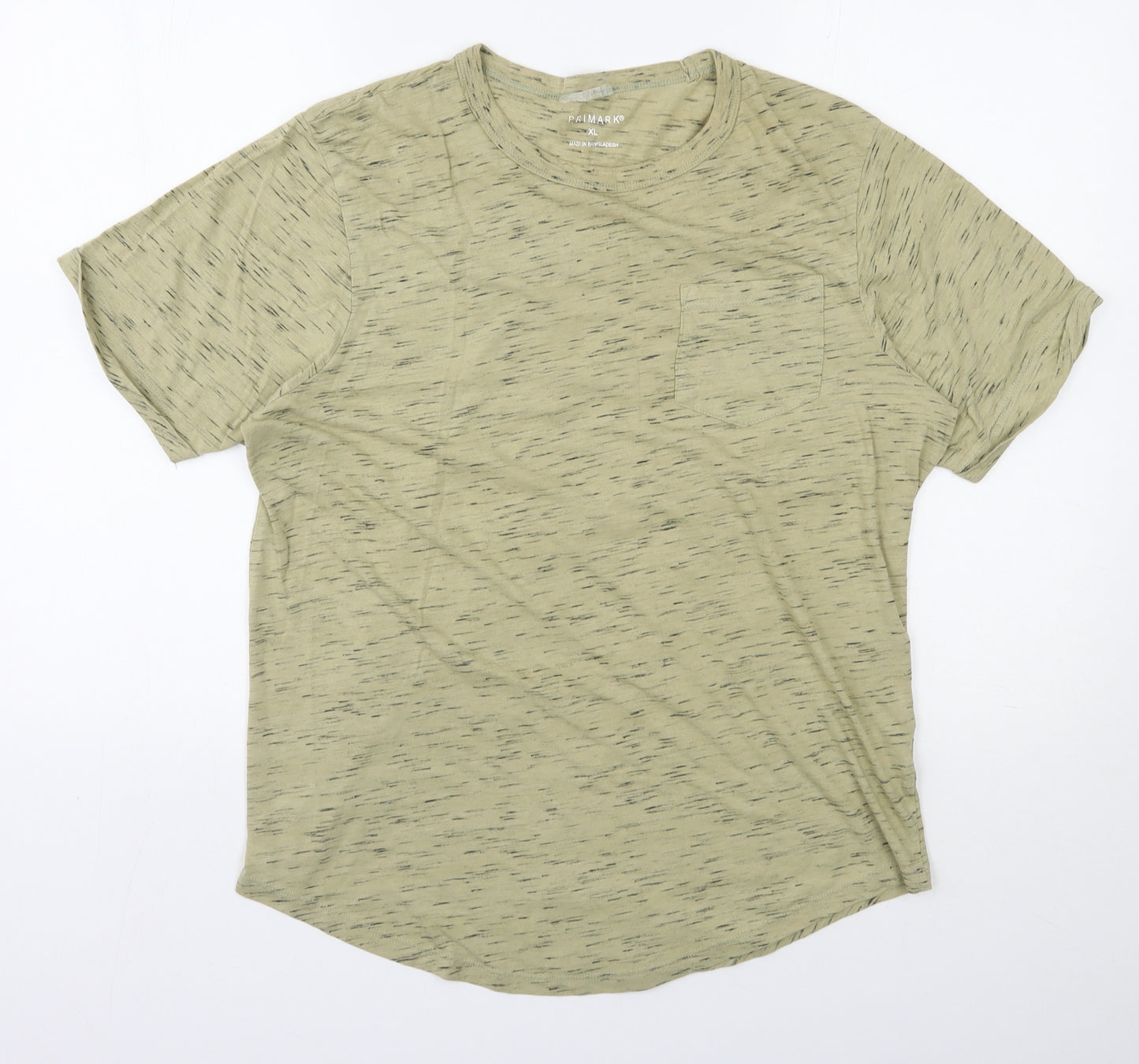 Primark Mens Green  Cotton  T-Shirt Size XL Round Neck
