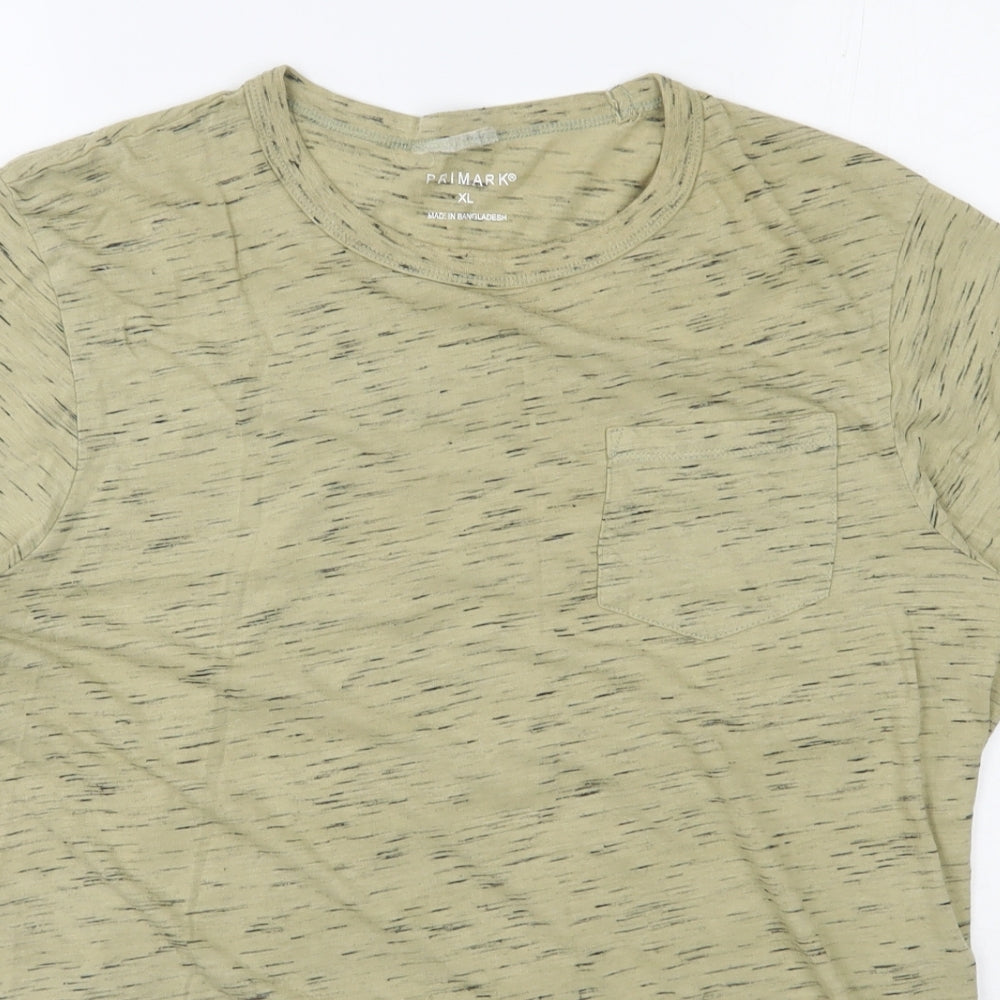 Primark Mens Green  Cotton  T-Shirt Size XL Round Neck