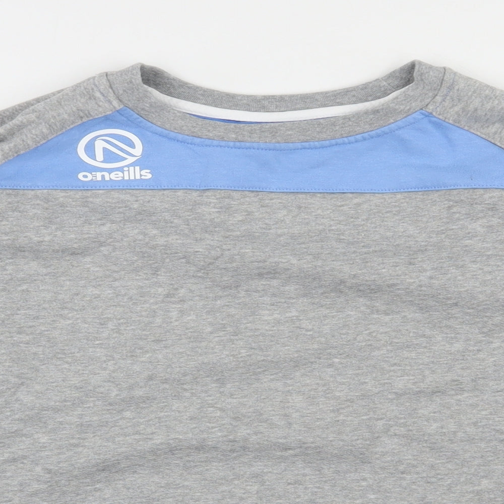 O'Neills Womens Grey  Cotton Pullover Sweatshirt Size 16  Pullover
