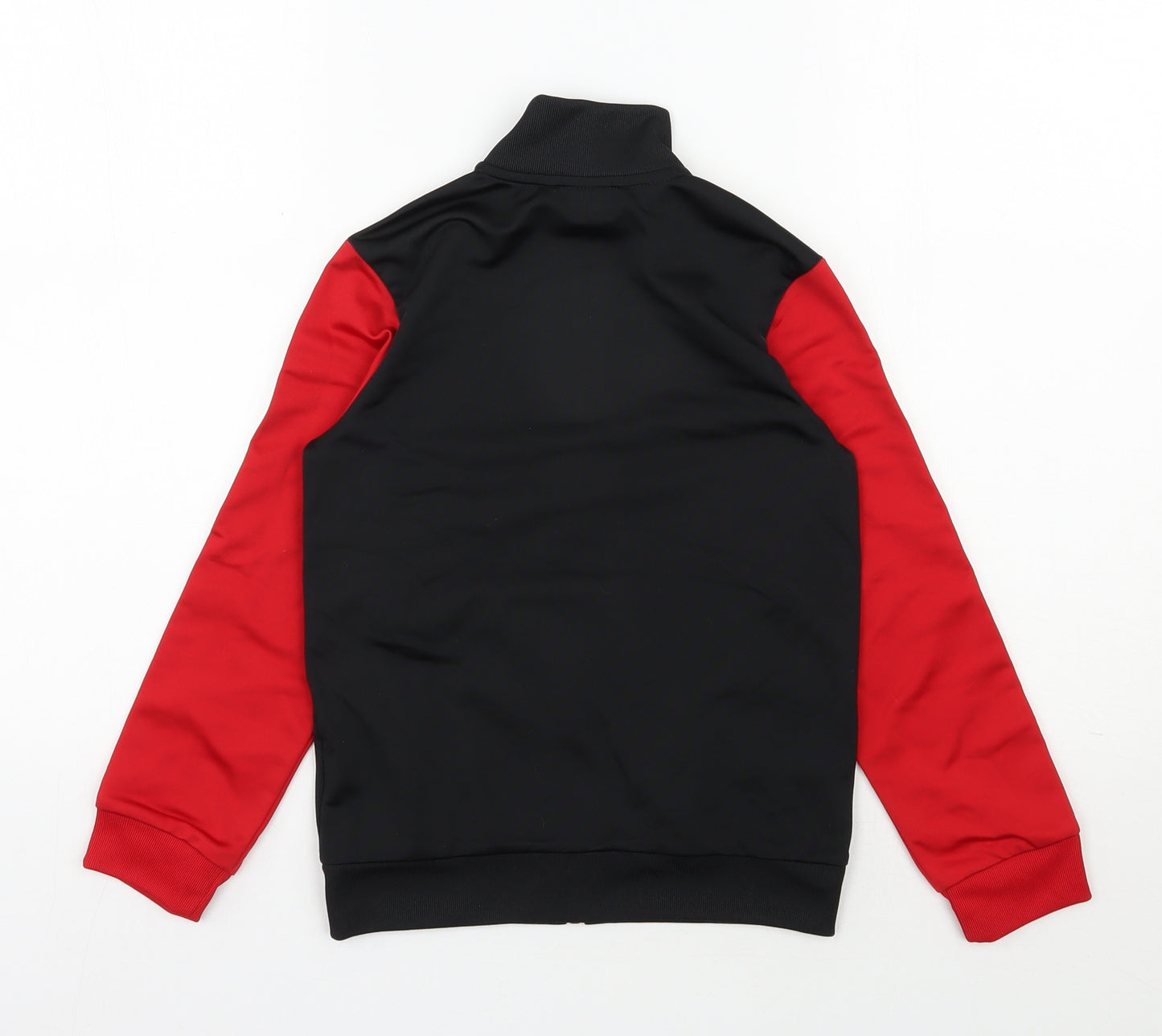 adidas Boys Black  Polyester Full Zip Sweatshirt Size 7-8 Years  Zip