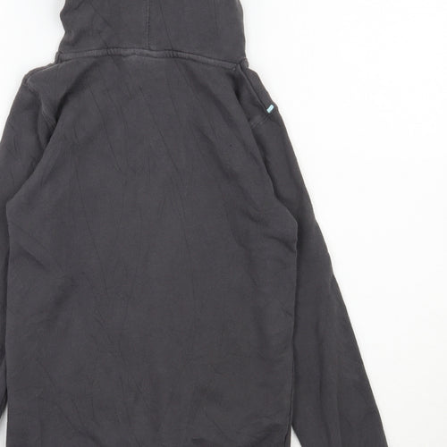 Animal Girls Grey  Cotton Pullover Hoodie Size 9-10 Years  Pullover
