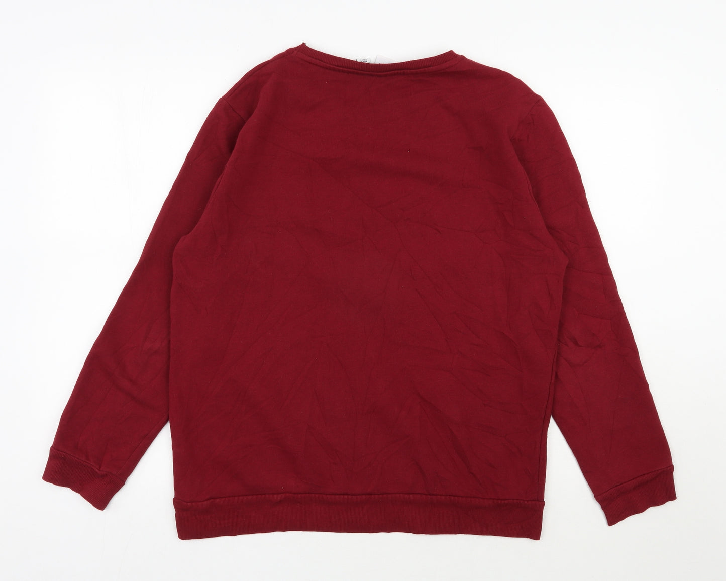 Primark Womens Red  Cotton Pullover Sweatshirt Size 14  Pullover - Disney, Winnie the Pooh