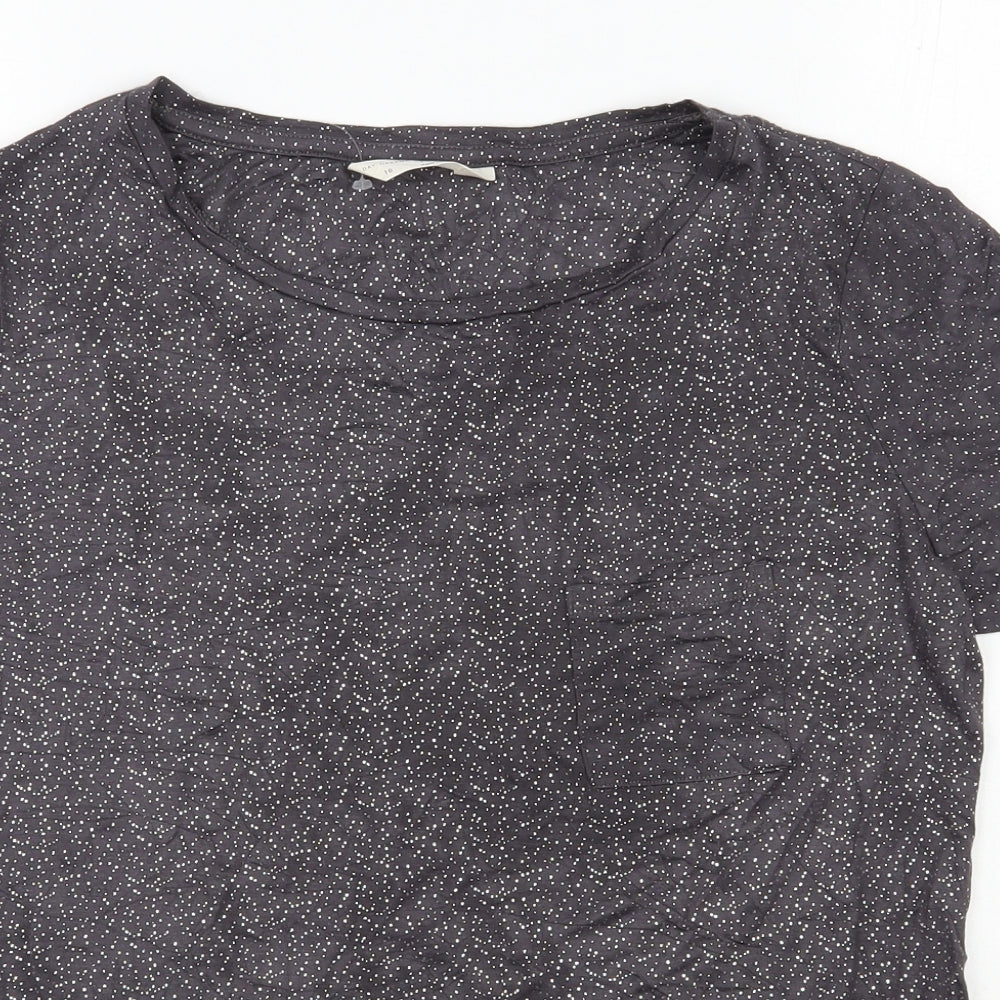 Marks and Spencer Womens Grey  Viscose Top Pyjama Top Size 16