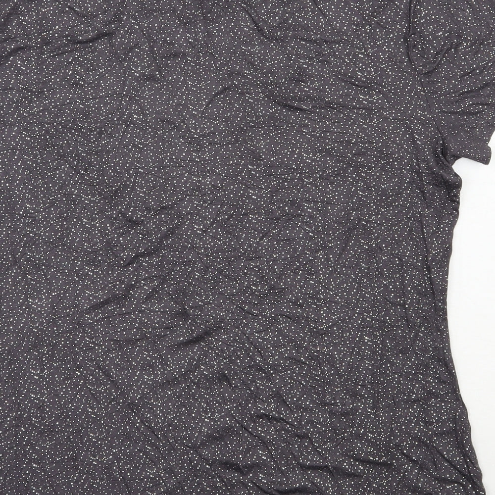 Marks and Spencer Womens Grey  Viscose Top Pyjama Top Size 16