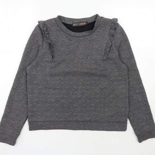 QED London Womens Grey  Polyester Pullover Sweatshirt Size M  Pullover