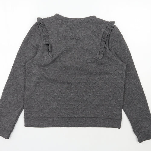 QED London Womens Grey  Polyester Pullover Sweatshirt Size M  Pullover