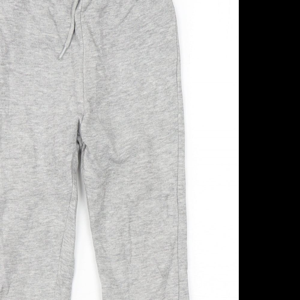 TU Boys Grey  Cotton Sweatpants Trousers Size 6 Years  Regular Drawstring