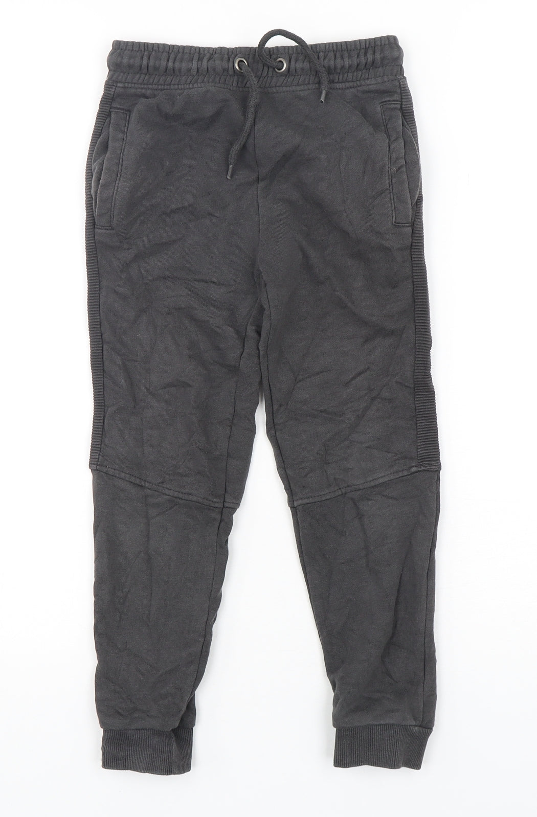 TU Boys Grey  Cotton Sweatpants Trousers Size 6 Years  Regular Drawstring