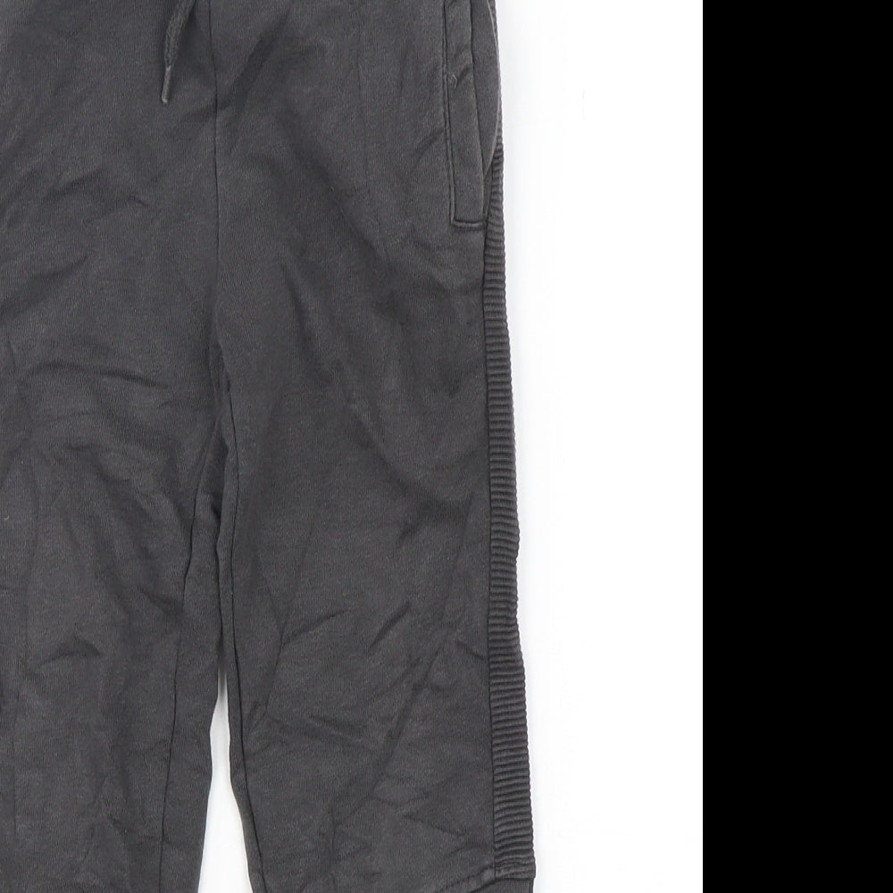 TU Boys Grey  Cotton Sweatpants Trousers Size 6 Years  Regular Drawstring