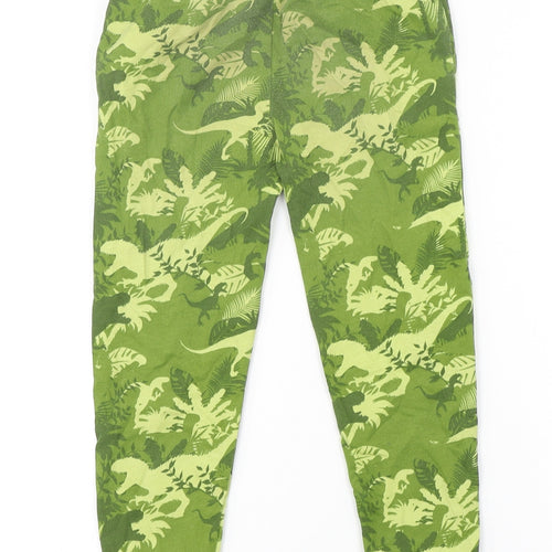 Jurassic Park Boys Green Camouflage Polyester Sweatpants Trousers Size 5-6 Years  Regular Drawstring