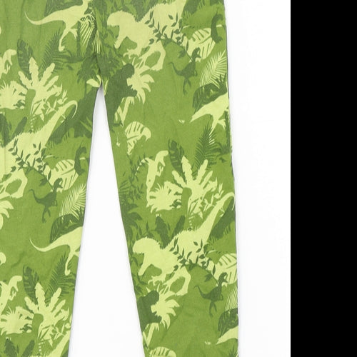 Jurassic Park Boys Green Camouflage Polyester Sweatpants Trousers Size 5-6 Years  Regular Drawstring