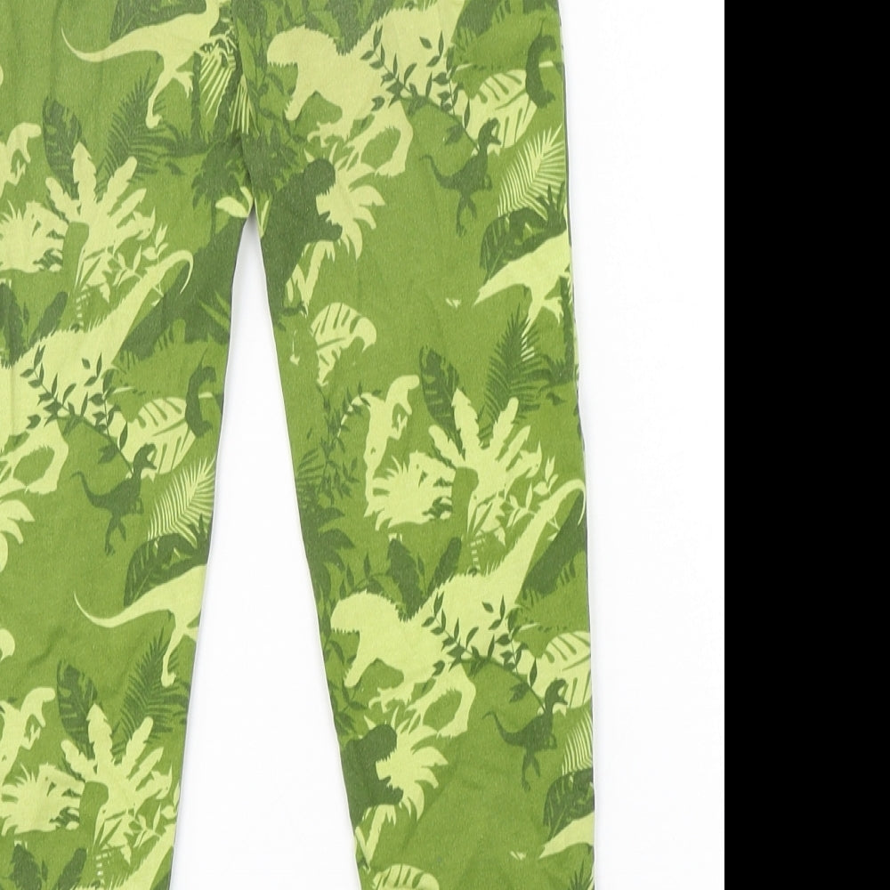 Jurassic Park Boys Green Camouflage Polyester Sweatpants Trousers Size 5-6 Years  Regular Drawstring