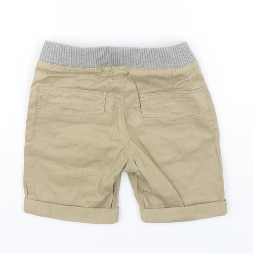 Bluezoo Boys Beige  Cotton Chino Shorts Size 4 Years  Regular Drawstring