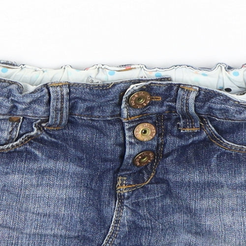 Name It  Girls Blue  Cotton Mini Skirt Size 3-4 Years  Regular