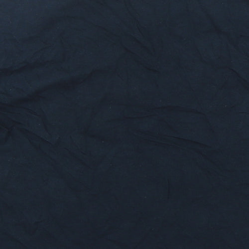 Miss Selfridge Womens Blue  Polyester Cropped T-Shirt Size S Round Neck