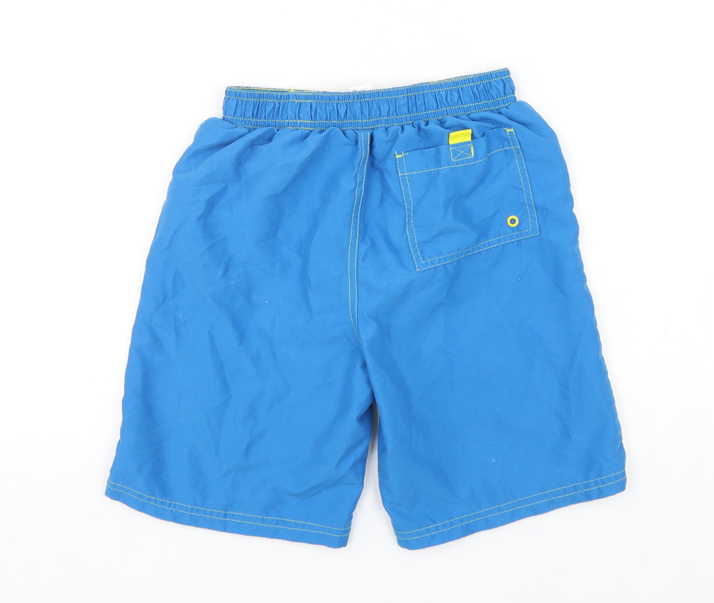 TU Boys Blue Geometric Polyester Bermuda Shorts Size 8 Years  Regular Drawstring - Despicable Me