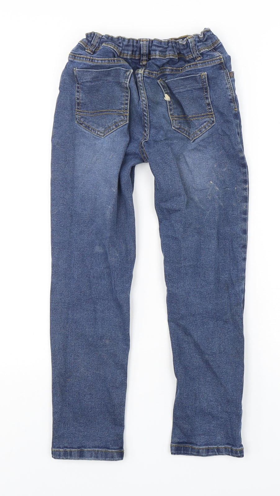 Primark Boys Blue  Cotton Straight Jeans Size 8-9 Years  Regular