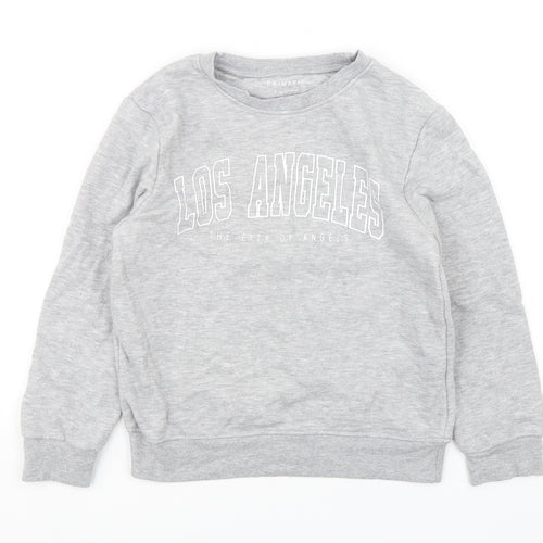 Primark Boys Grey  Cotton Pullover Sweatshirt Size 9-10 Years  Pullover - Los Angeles