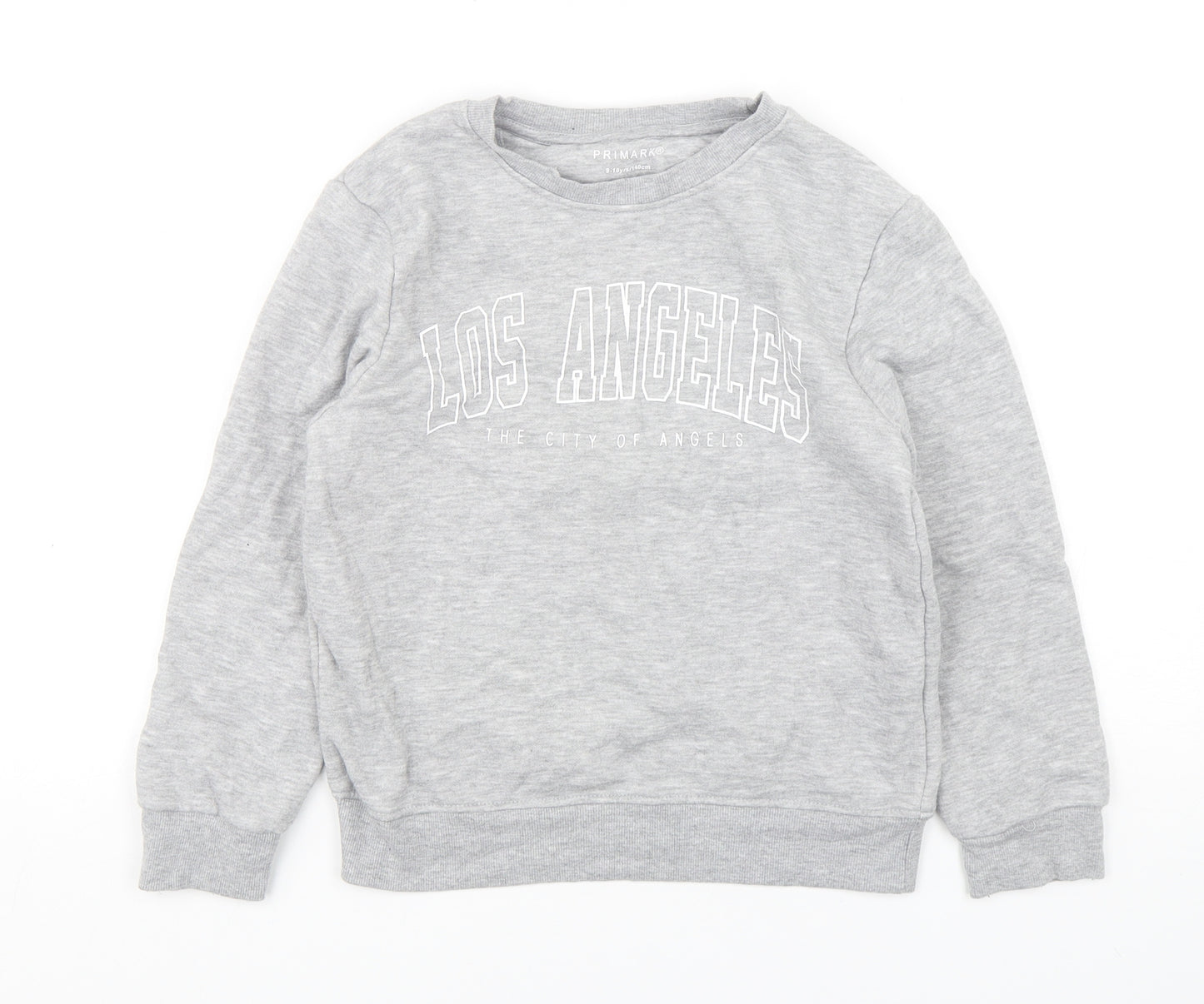 Primark Boys Grey  Cotton Pullover Sweatshirt Size 9-10 Years  Pullover - Los Angeles