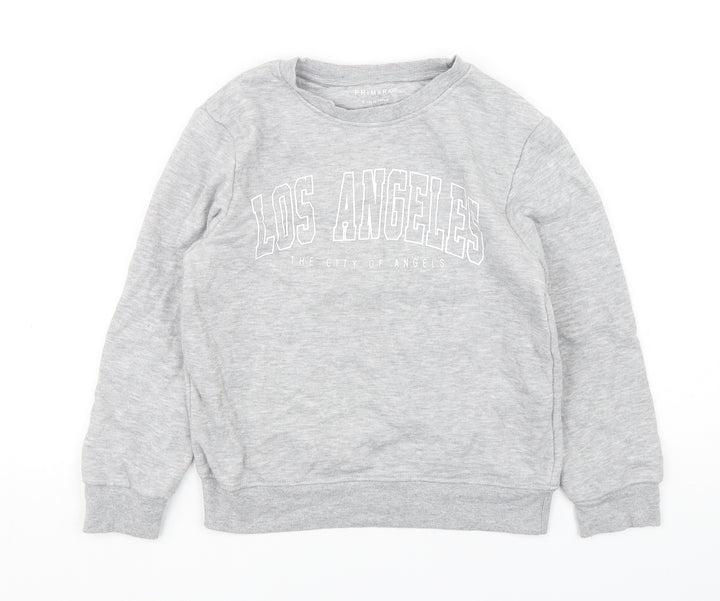 Primark Boys Grey  Cotton Pullover Sweatshirt Size 9-10 Years  Pullover - Los Angeles