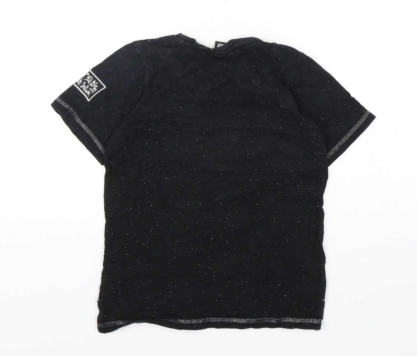 TU Boys Black  Cotton Basic T-Shirt Size 9-10 Years Round Neck Pullover - Star Wars