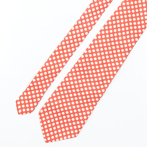Preworn Mens Multicoloured Polka Dot Silk Pointed Tie One Size