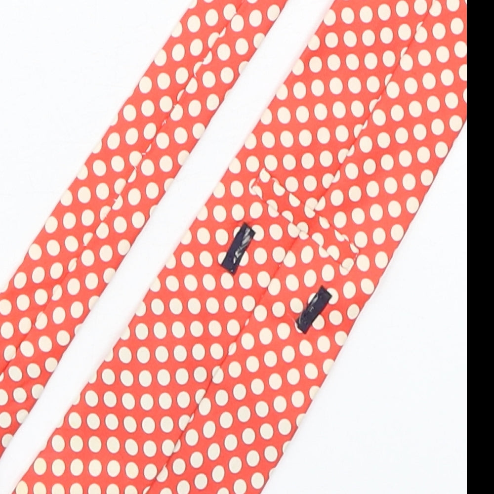 Preworn Mens Multicoloured Polka Dot Silk Pointed Tie One Size